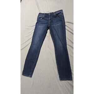Tommy Hilfiger Jeans Womens 8 Blue Skinny Stretch Denim Mid Rise Classic Style